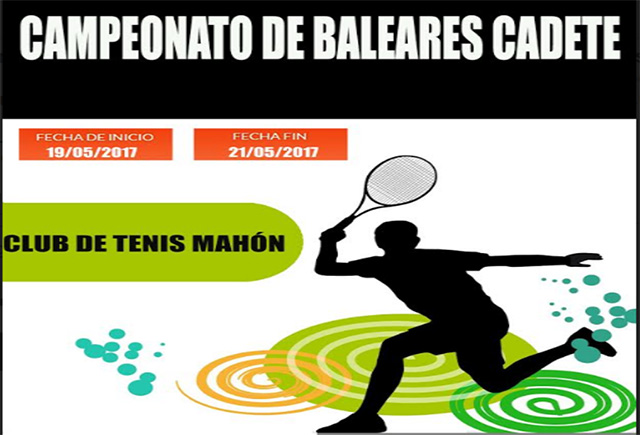 Cartel Balear cadete de tenis