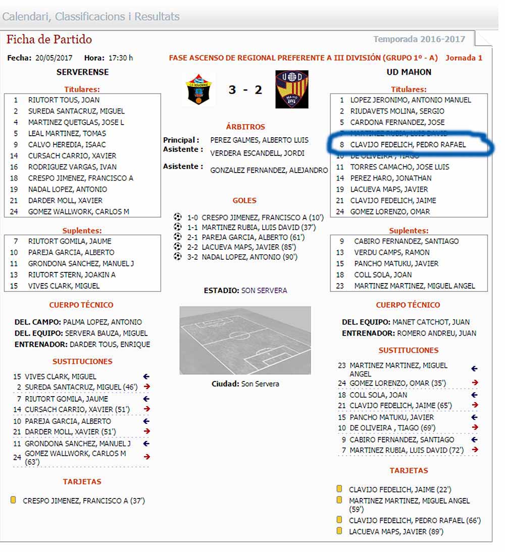 Ficha tecnica Reg-Elim ascenso 1