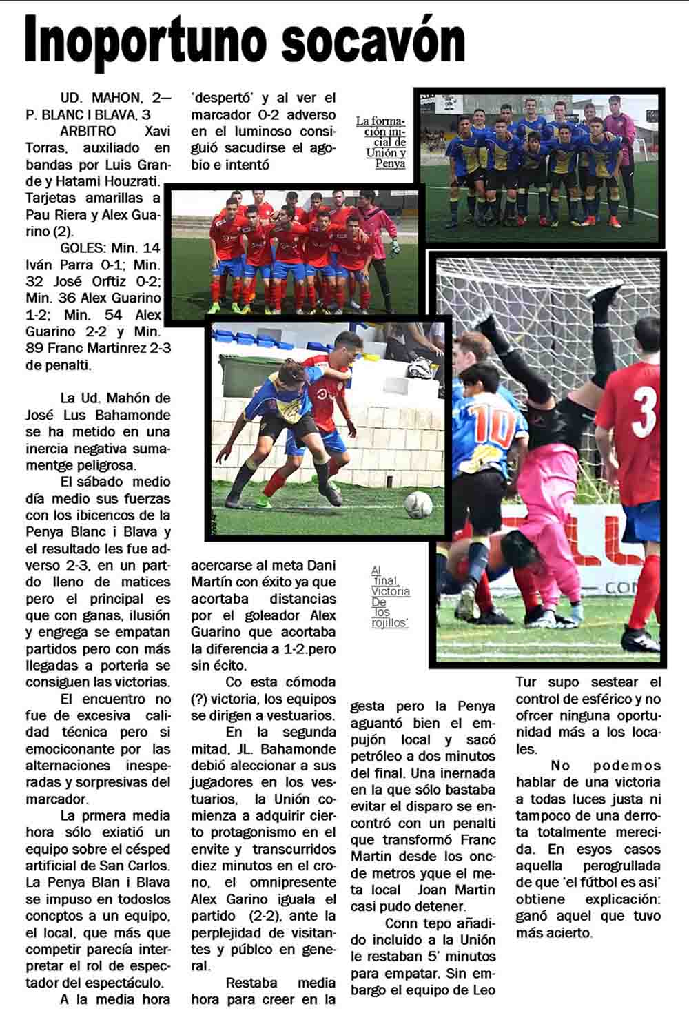 2 cronica 3a jornada futbl juenil º17 º8