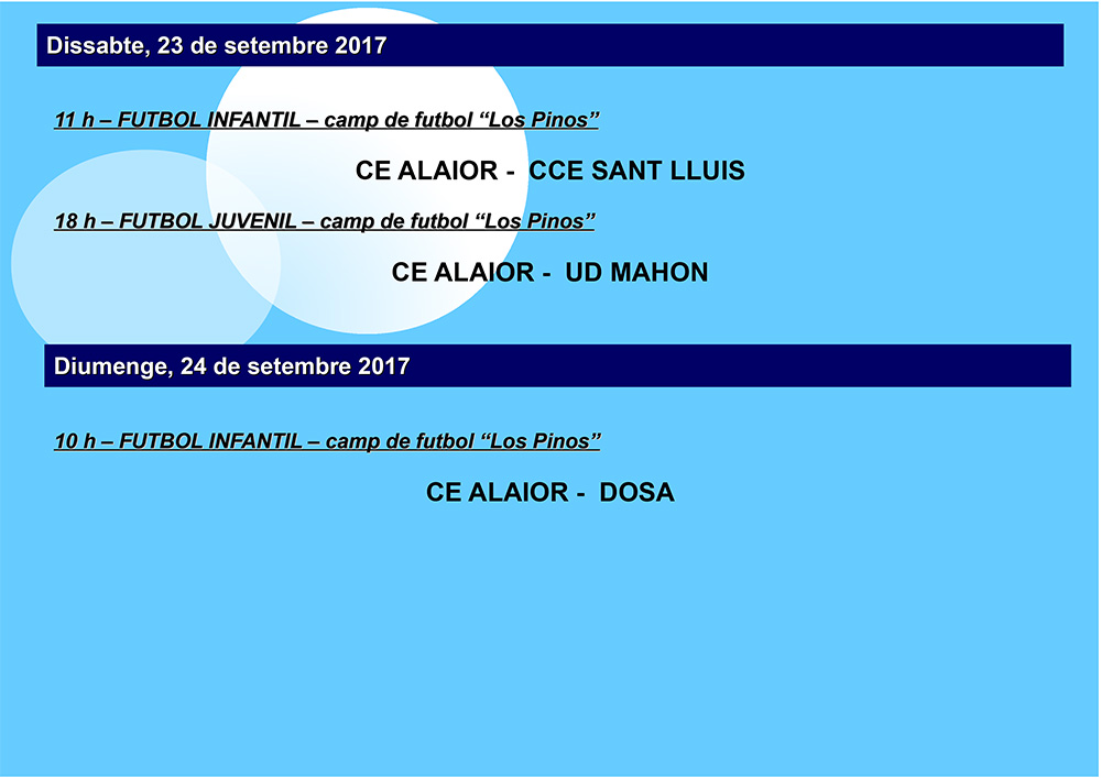 AGENDA ESPORTIVA LOCAL 2017-2018 -2