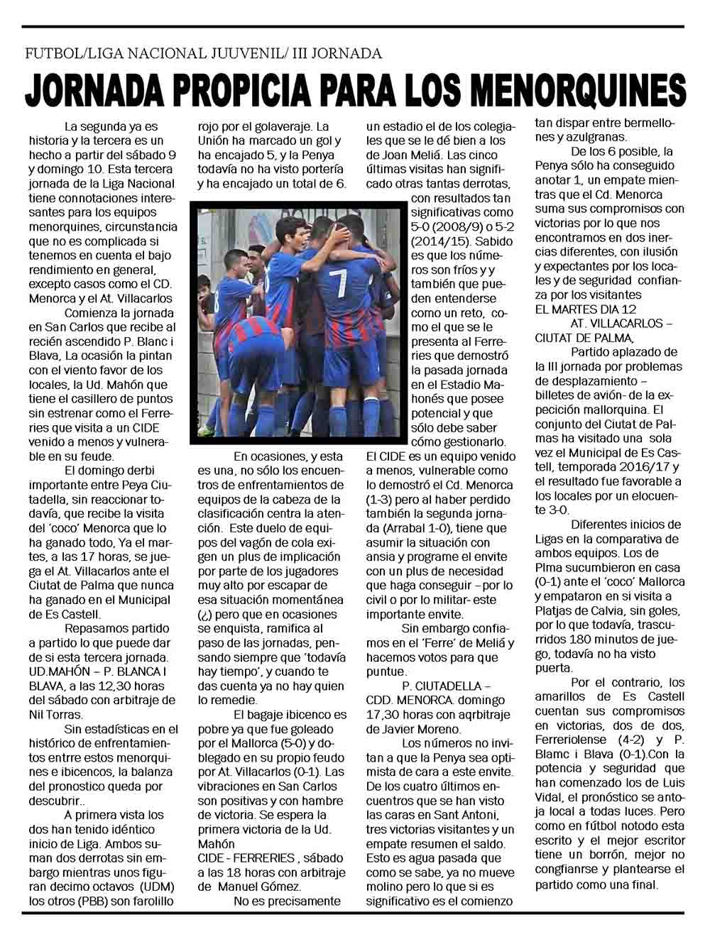 JUVENILES NACIONAL 3 JORNADA PREVIA