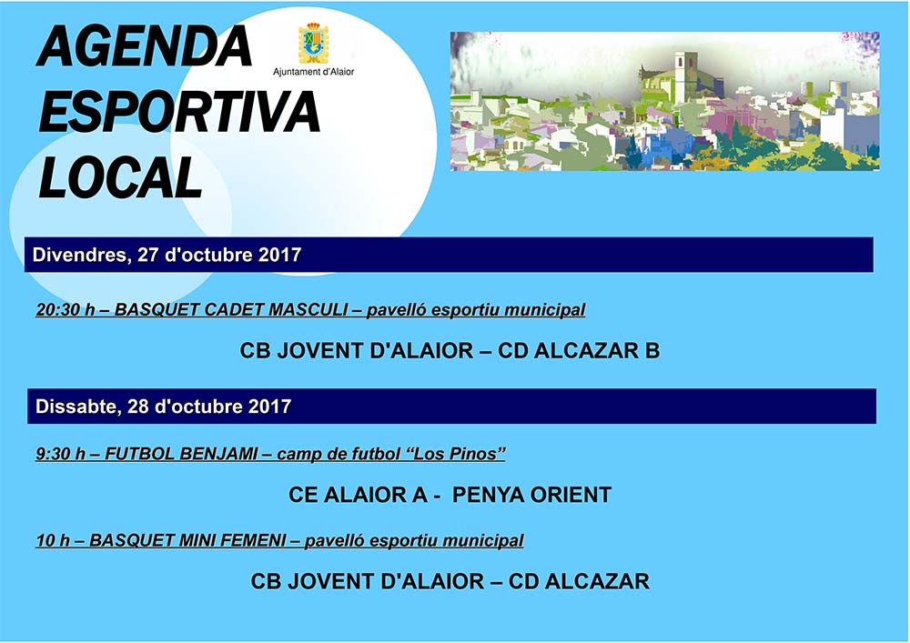 AGENDA ESPORTIVA LOCAL