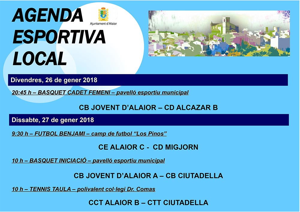 Agenda Esportiva d'Alô