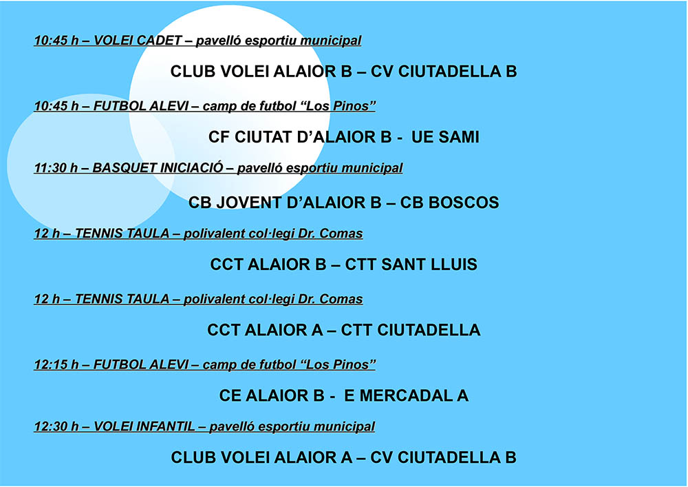 Agenda Esportiva d'Alô