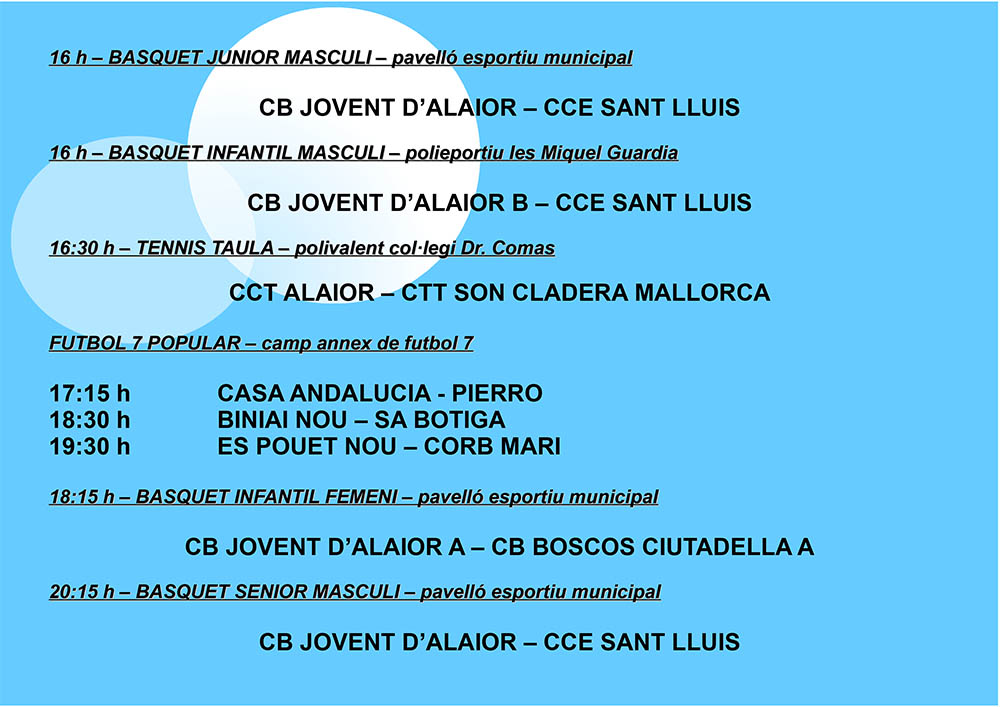 Agenda Esportiva d'Alô