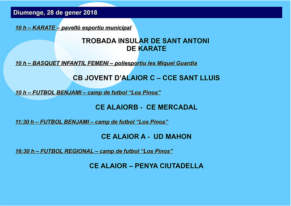 Agenda Esportiva d'Alô