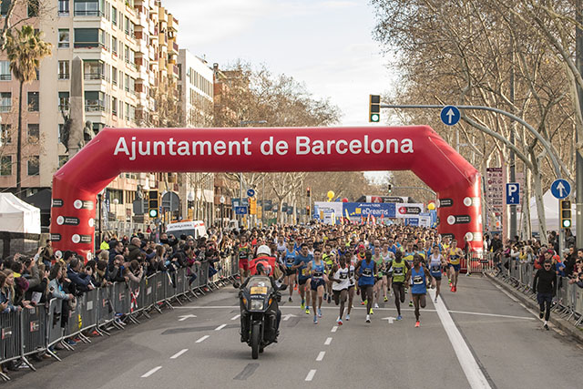 sortida-Mitja Marató de Barcelona
