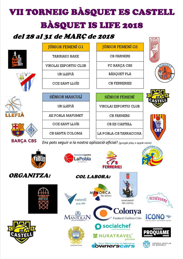 Cartell VII Torneig Bàsquet Es Castell