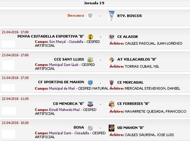 Prox juveniles Menorca