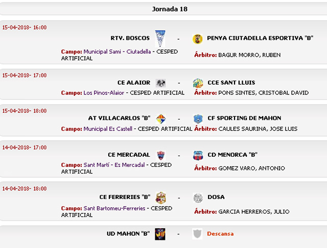Prox juveniles Menorca
