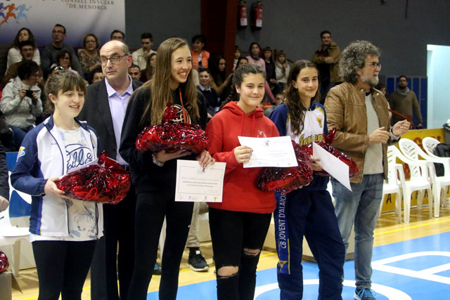 Torneig Ciutat d'Alaior bàsquet base-Entrega Trofeos
