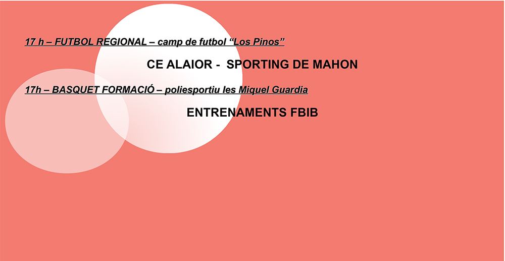 AGENDA ESPORTIVA LOCAL