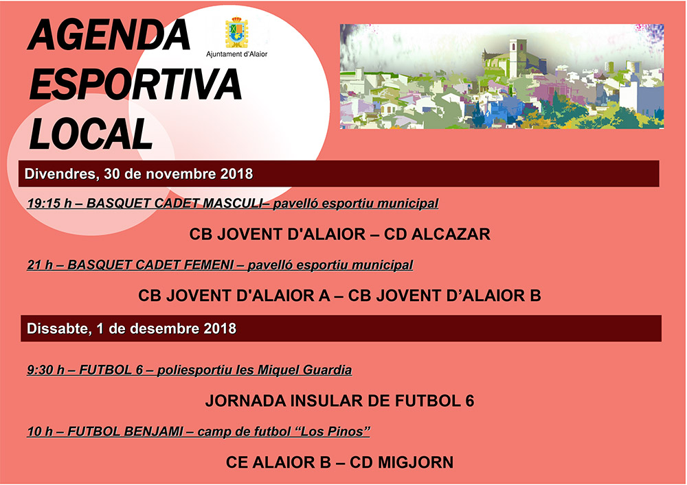 Agenda Esportiva Local d'Alô