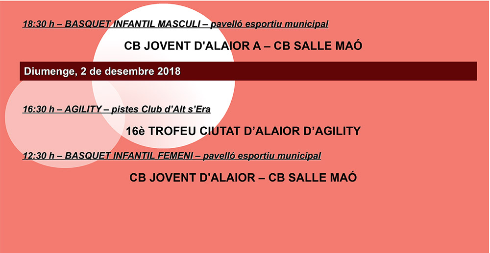 Agenda Esportiva Local d'Alô