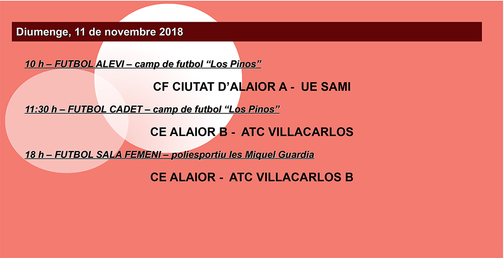 Agenda Esportiva Local d'Alô