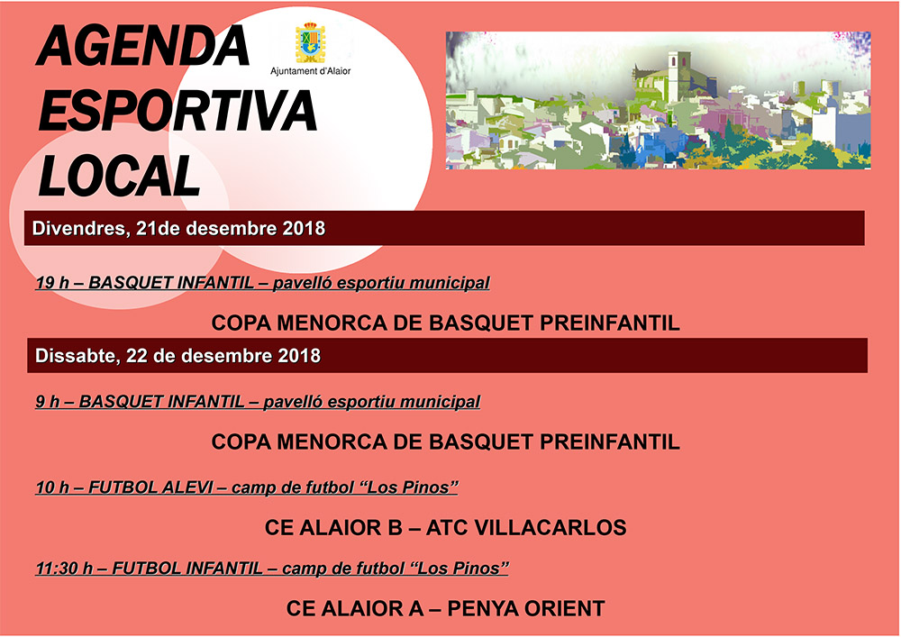 Agenda Esportiva Local d'Alô