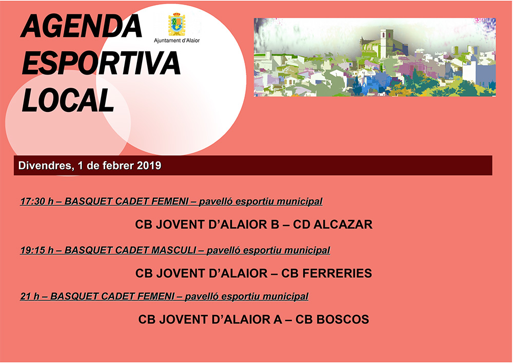 Agenda Esportiva Local d'Alô