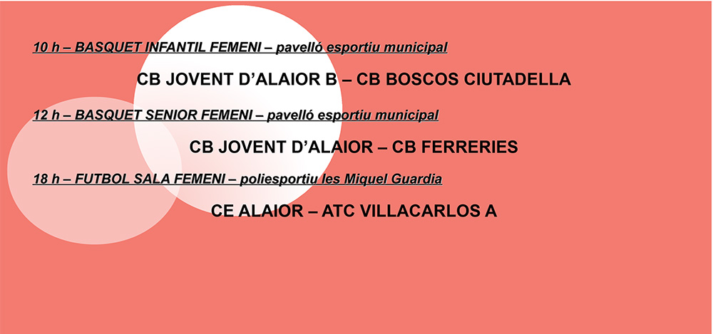 Agenda Esportiva Local d'Alô