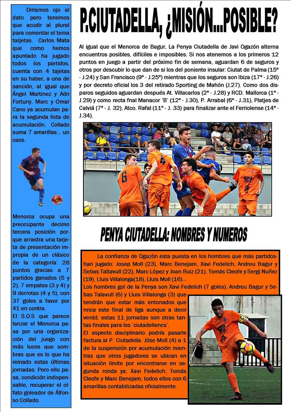 liga juvenil NACIONAL 18 19 JORNADA DE DESCANSO