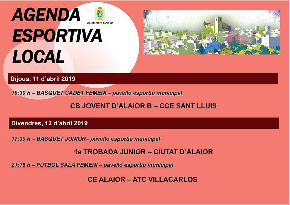 Agenda Esportiva Local d'Alô