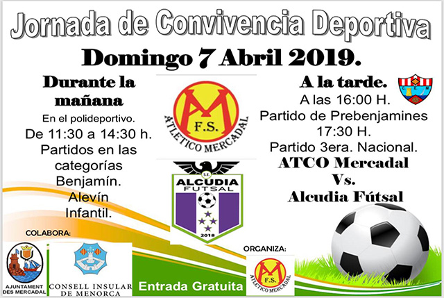 Cartel Jornada convicencia Futbol Sala