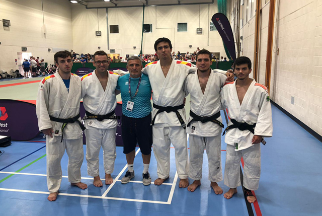 Damià Taltavull, Óscar Lázaro, José Luis Sanchez, Scott Perkins y Oriol Salvador-Judo