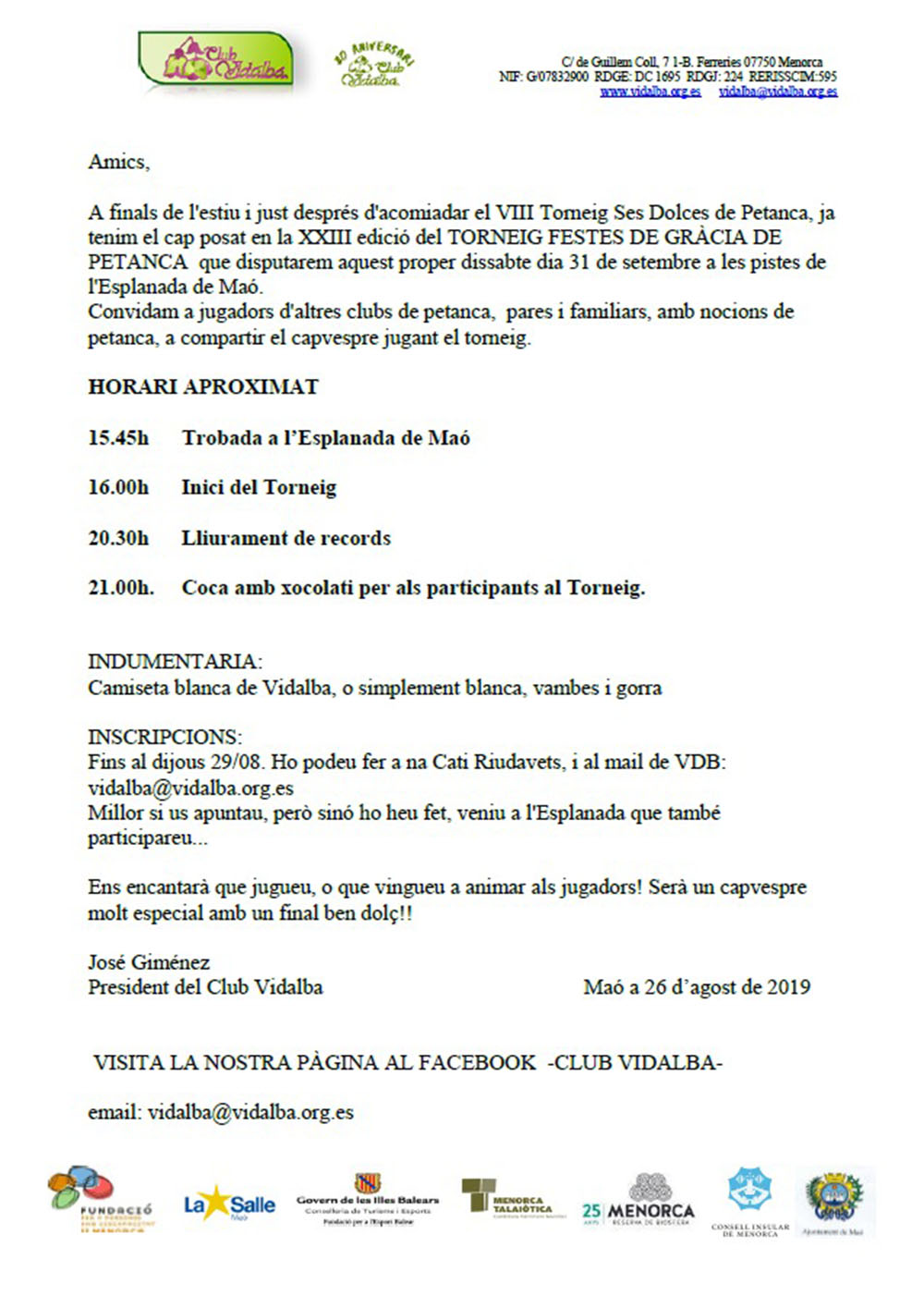 PETANCA -XXIII TORNEIG DE FESTES DE GRÀCIA