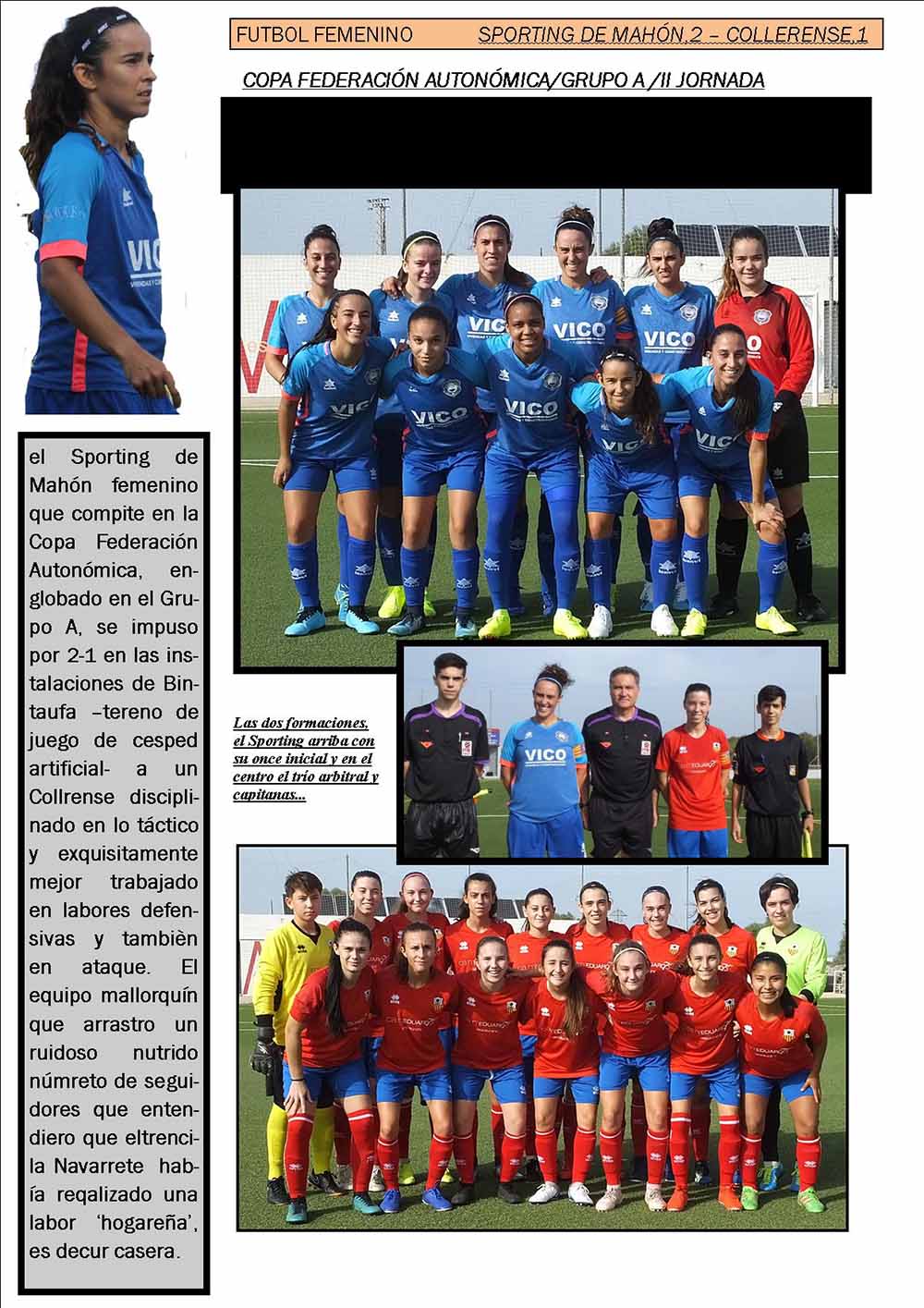 Sporting-Collerense Copa Federacio