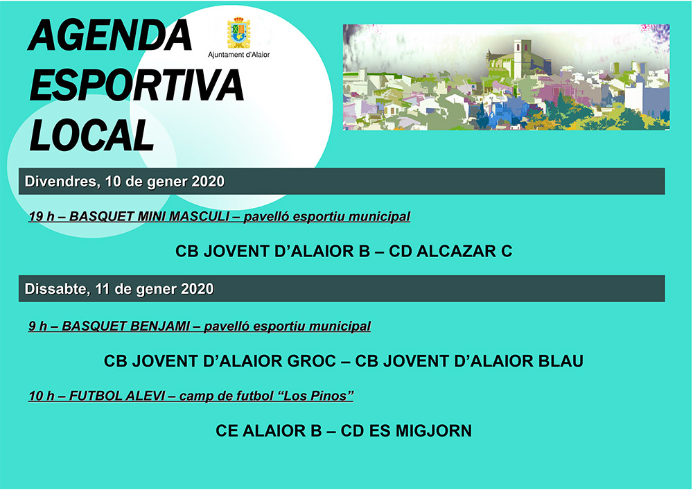 AGENDA ESPORTIVA Lô