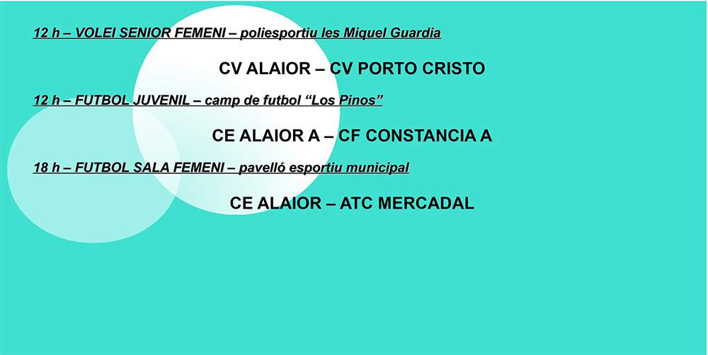AGENDA ESPORTIVA Lô