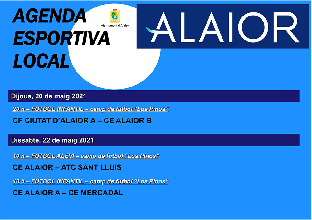 AGENDA ESPORTIVA Lô