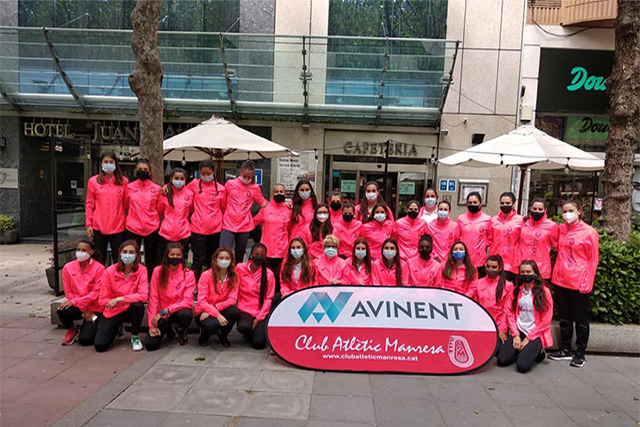 Lita López con su club - Manresa