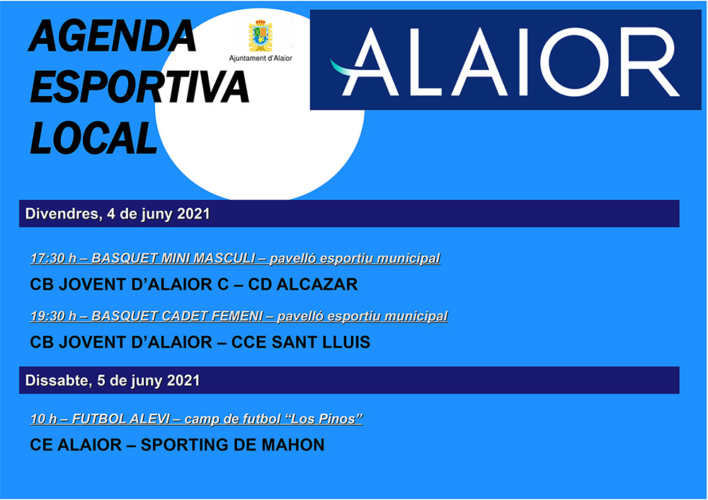 AGENDA ESPORTIVA Lô