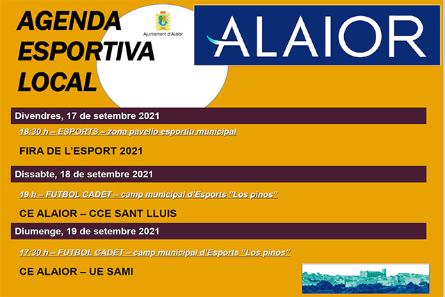 AGENDA ESPORTIVA Lô 2021-1