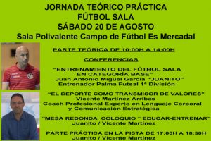 Cartel Jornada Teórico Practica Fútbol Sala