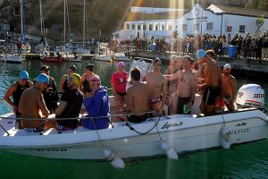 Travesia a nado puerto de Maó