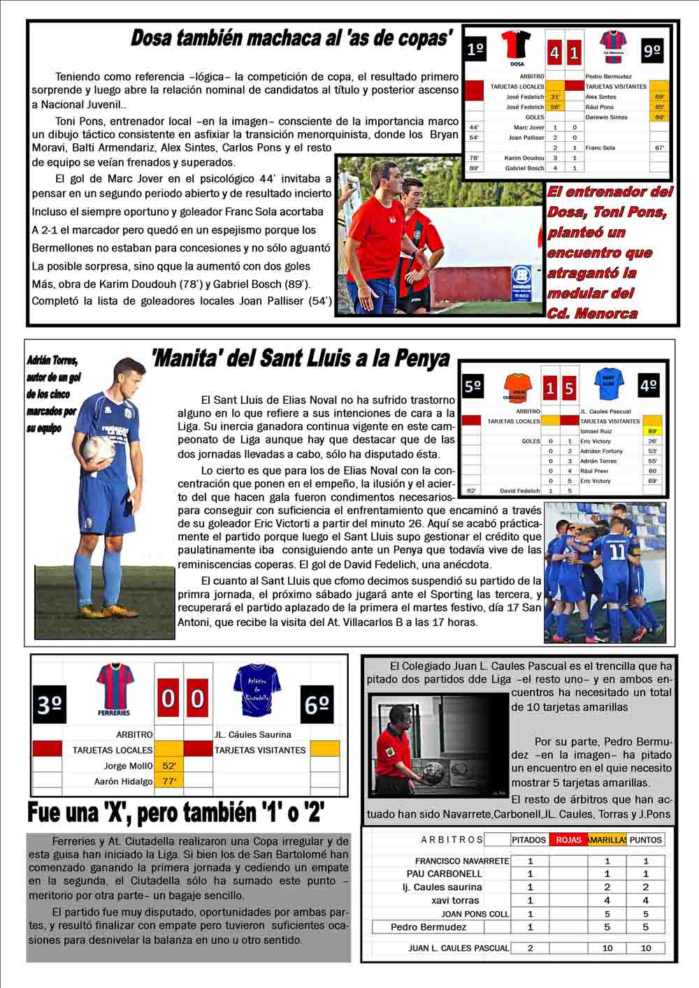 2 jornada de liga 16 17 menorca juvenil 3 pagina