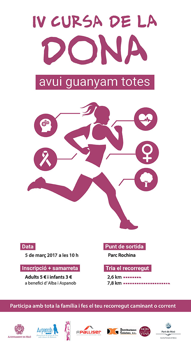 cartell cursa de la dona