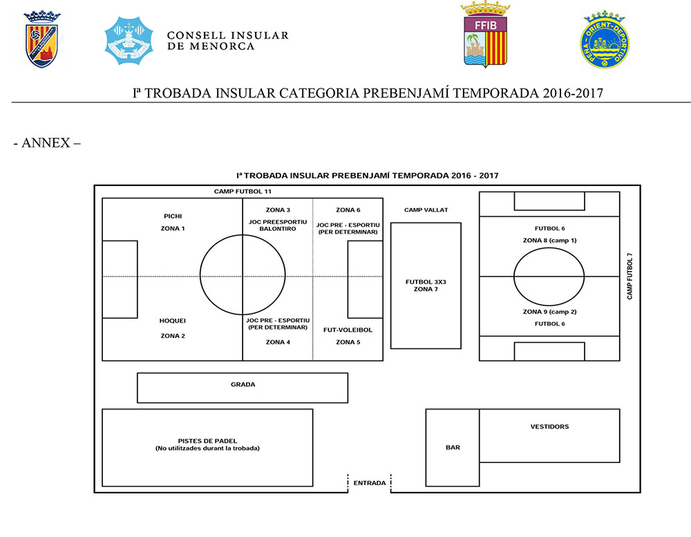 1ª TROBADA INSULAR CATEGORIA PREBENJAMÍ TEMPORADA 2016 - 2017