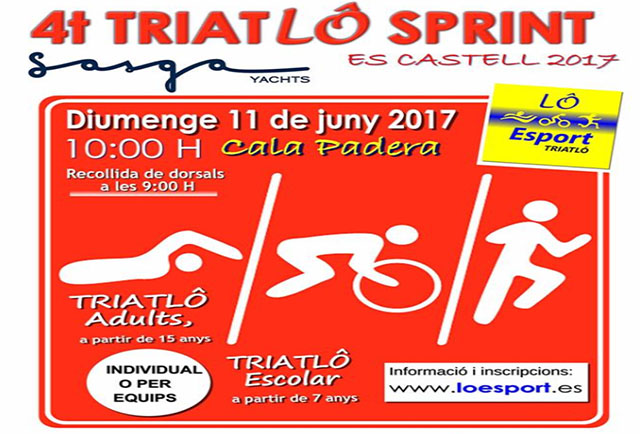 Cartell Tiatlo Sprint Es Castell