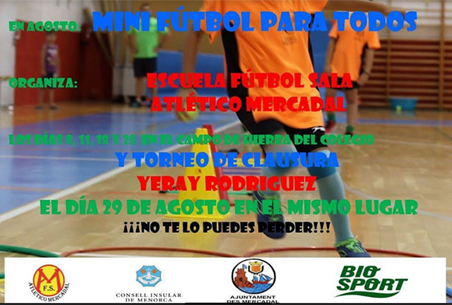 Cartel MINI FÚTBOL PARA TODOS