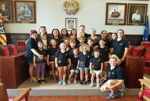 Patinaje- visita al ayuntamiento de mahon