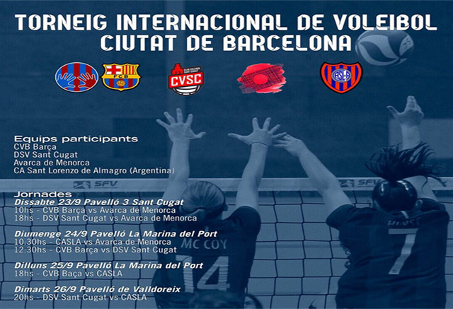 Cartell Torneig Internacional Ciutat de Barcelona de volei