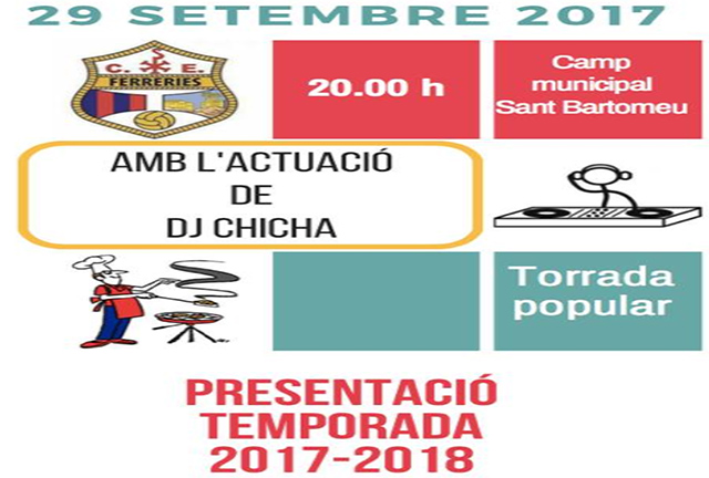 Cartell presentacio CE Ferreries