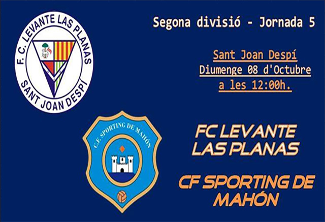 cartel partido Levante Las Planas-Sporting