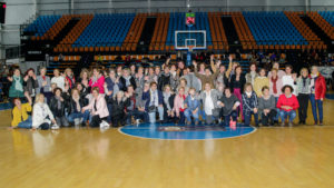 Homenaje ex-jugadoras basquet