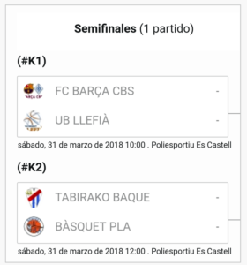 Torneig Bàsquet Es Castell-Semis