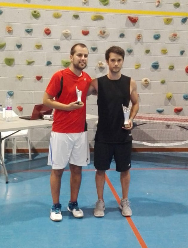 Open Festes de Maó de bádminton-Eric Navarro campió Carlos Riudavets segon Individual masculí