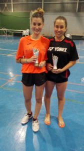 Open Festes de Maó de bádminton-Esther i Marta Segui Primeres Dobles femení