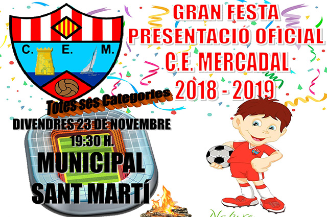 Cartel presentación Es mercadal